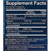 Thumbnail for Image 3 of BodyTech HMB + Vitamin D3 Vegetable Capsules