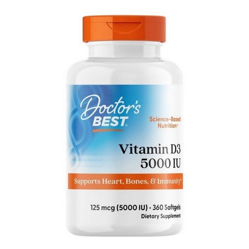Doctors Best Vitamin D3 5000 IU 360 Softgels