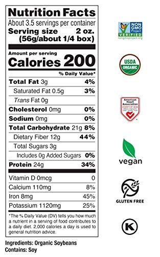 Image 2 of SEAPOINT FARMS Organic Edamame Pasta, Spaghetti, 7.05 oz (Pack of 3)