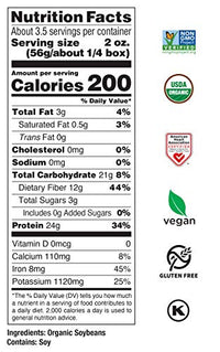 Thumbnail for Image 2 of SEAPOINT FARMS Organic Edamame Pasta, Spaghetti, 7.05 oz (Pack of 3)