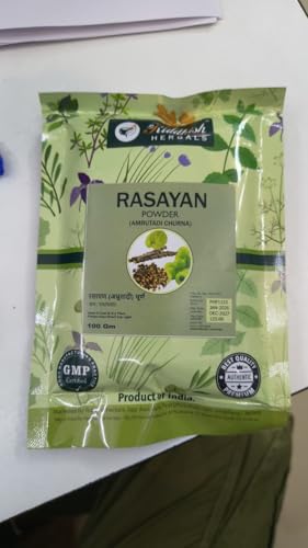 Image 2 of Riddhish HERBALS Rasayan Churna (Amrutadi Churna) Powder 100g x3
