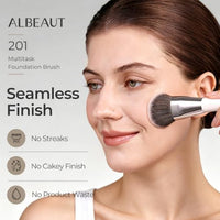 Thumbnail for Image 2 of ALBEAUT 201 Angled Foundation Brush for Flawless Makeup Application