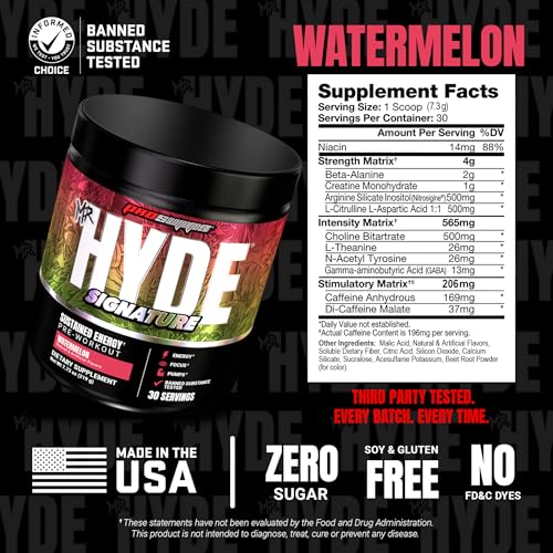 Image 5 of ProSupps Mr. Hyde Signature Pre Workout Powder with Creatine, Watermelon