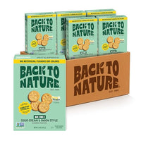 Thumbnail for Image 1 of Default Title for the product Back to Nature Sour Cream & Onion Seasoned Mini Crackers 6pk