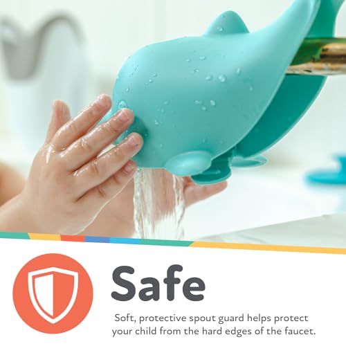 Image 3 of Nuby Bathtub Safety Spout Guard for Babies, Dolphin Shape