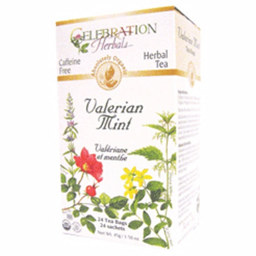 Celebration Herbals Organic Valerian Mint Tea 24 Bags
