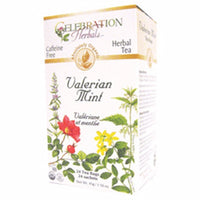 Thumbnail for Celebration Herbals Organic Valerian Mint Tea 24 Bags