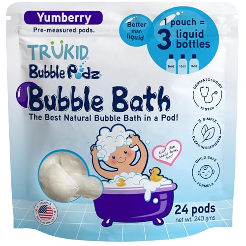 Image 15 of Yumberry / 24 Count (Pack of 1) for the product TruKid Bubble Podz Bubble Bath for Kids, Toddlers, & Babies