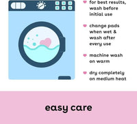 Thumbnail for Image 5 of Bamboobies Soft Reusable Overnight Nursing Pads for Breastfeeding, 4 Count