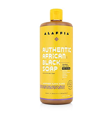 Image 4 of Ylang Ylang / 32 Fl Oz (Pack of 1) for the product Alaffia Authentic African Black Soap