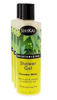 Thumbnail for Image 14 of Cucumber Melon / 12 Fl Oz (Pack of 3) for the product ShiKai Daily Moisturizing Shower Gel
