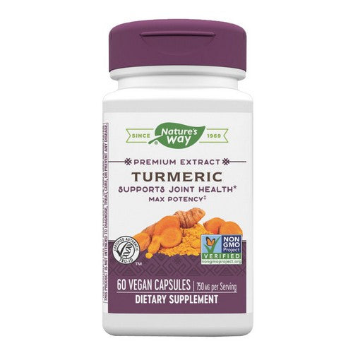 Nature's Way Turmeric Standardized 750 mg 60 Vcaps