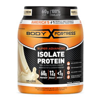 Thumbnail for Image 1 of Vanilla / 1.5 Pound (Pack of 1) for the product Body Fortress 100% Ultra-Filtered Isolate Protein Powder, Vanilla, 1.5lbs
