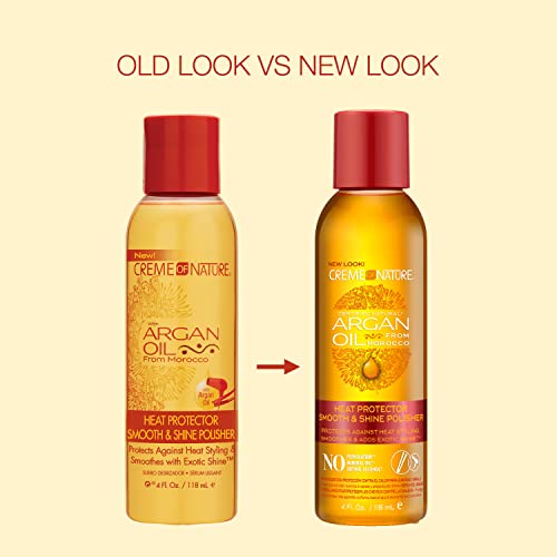 Image 5 of Creme of Nature Argan Oil From Morocco Heat Protector Smooth, 4 fl oz