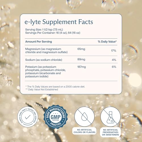 Image 4 of BodyBio e-Lyte Sugar Free Electrolyte for Hydration, Energy & Cramp Relief