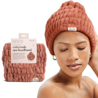 Thumbnail for Image 2 of DustyRose for the product Kitsch Spa Headband for Women - Face Wash Headband Misty Blue, 1pc