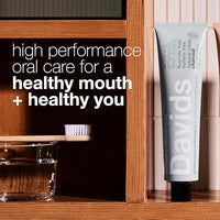 Thumbnail for Image 2 of Davids Charcoal Toothpaste Whitening SLS Free Enamel Safe Peppermint 5.25oz