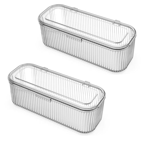 Image 1 of 2 Pack for the product JessLab Makeup Brush Holder with Lid, Makeup Sponge Storage Case