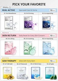 Thumbnail for Image 2 of SNP Real Active Firming Ampoule Sheet Mask 10 Sheets