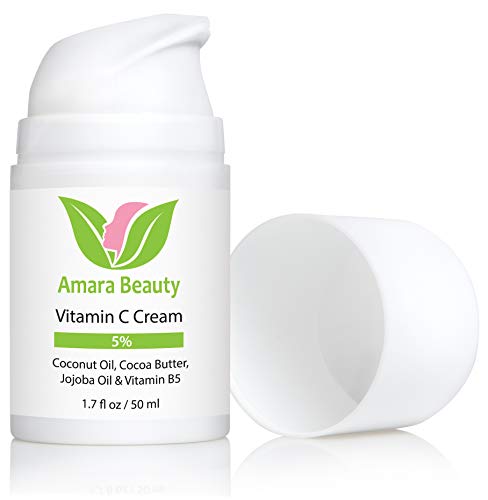 Image 2 of Amara Beauty Vitamin C Cream for Face with Coconut Oil, Cocoa Butter & Jojoba Oil, 1.7 fl. oz.