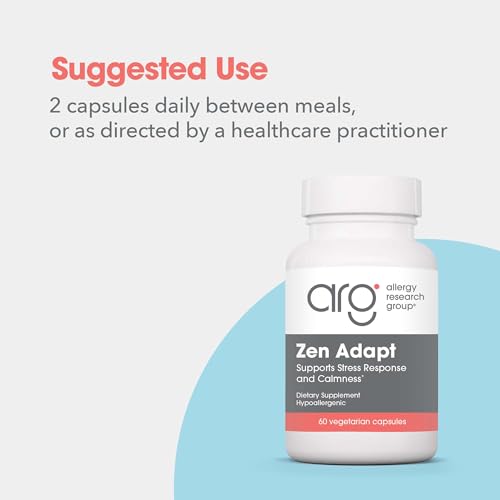 Image 6 of Allergy Research Group ARG Zen Adapt L-Theanine GABA Formula, 60 Capsules
