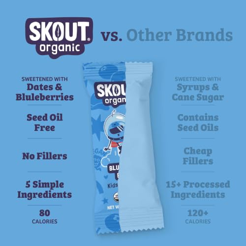Image 3 of SKOUT Organic Blueberry Blast Real Kids Snack Bars (18 Pack)