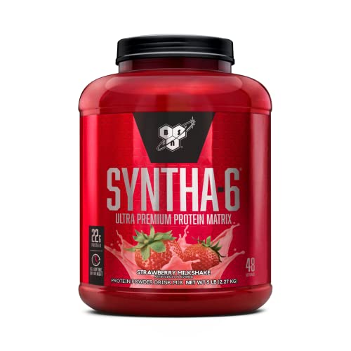 Image 17 of Strawberry Milkshake / 5 Pound (Pack of 1) for the product BSN SYNTHA-6 Premium Protein Powder