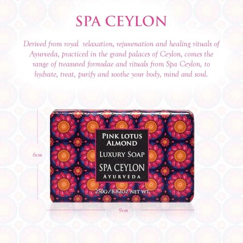 Image 2 of SPA CEYLON Pink Lotus Almond Luxury Soap 250g
