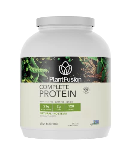 Image 13 of Natural / 4.63 Pound (Pack of 1) for the product PlantFusion Complete Vegan Protein Powder