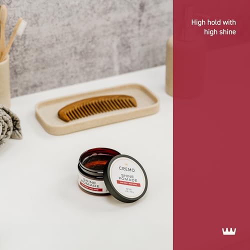 Image 2 of Cremo Shine Hair Pomade for Men, High Hold & Shine, 4 oz