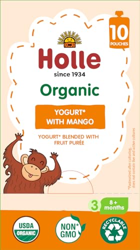 Image 5 of Holle Organic Mango Baby Yogurt Pouches, 10 x 3 oz