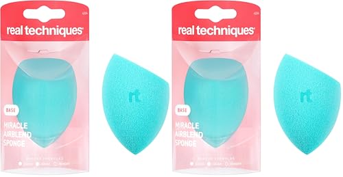 Image 2 of 1 Count (Pack of 2) for the product Real Techniques Miracle Airblend Makeup Sponge, 1 Count