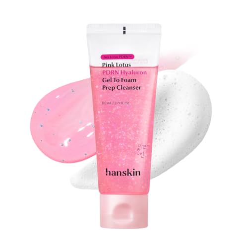 Image 1 of Default Title for the product Hanskin PDRN Gel-to-Foam Cleanser, Pink Lotus PDRN Face Wash, 3.71 fl oz