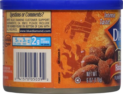 Image 5 of Blue Diamond Almonds Habanero BBQ Snack Nuts, 6 oz, Pack of 1
