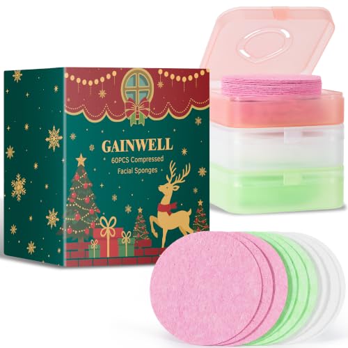 Image 11 of Multicolor / 1 Count (Pack of 60) for the product GAINWELL Compressed Facial Sponges
