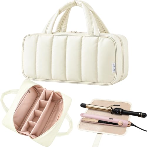 Image 5 of Beige for the product KarSyon Hair Tool Travel Bag