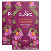 Thumbnail for Image 2 of 20 Count (Pack of 2) for the product Pukka Elderberry & Echinacea Organic Herbal Tea