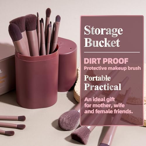 Image 12 of BS-MALL Makeup Brush Set 18 Pcs Professional Synthetic Brushes with Case