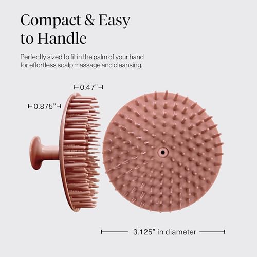 Image 2 of Kitsch Scalp Massager for Hair Care - Shampoo Brush Scalps - Terracotta