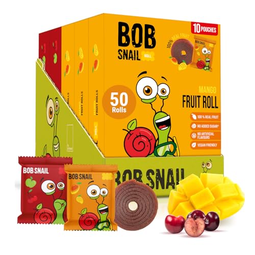 Image 6 of 50ct Mango & Sour Cherry for the product Bob Snail Fruit Rolls
