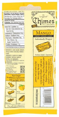 Thumbnail for Image 2 of Chimes Mango Ginger Chews 6-Pack 1.5oz