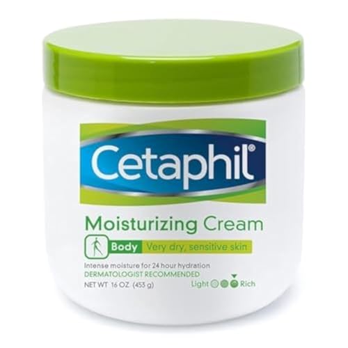 Image 1 of 16 Ounce (Pack of 1) for the product Cetaphil Fragrance Free Moisturizing Cream for Very Dry/Sensitive Skin, 16 Ounce