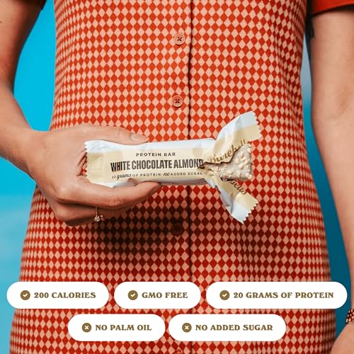 Image 3 of BAREBELLS Protein Bars White Chocolate Almond, 55g, 12-Pack