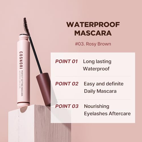 Image 3 of COSNORI Waterproof Mascara & Remover Set 03 Rosy Brown