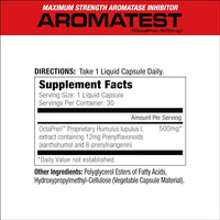 Thumbnail for Image 2 of MuscleMeds AROMATEST Testosterone Booster & Aromatase Inhibitor 30 Liquid caps