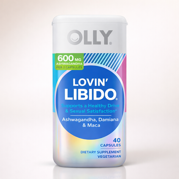 OLLY Lovin Libido Capsules, Boost Desire With Ashwagandha, Maca & Damiana, Vegetarian, Supplement for Women, 20 Day Supply - 40 Count
