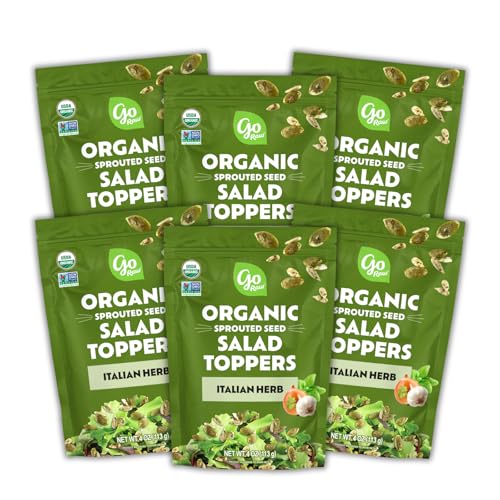 Image 1 of Default Title for the product Go Raw Organic Sprouted Italian Herb Salad Toppers, 4 oz, 6 Pack