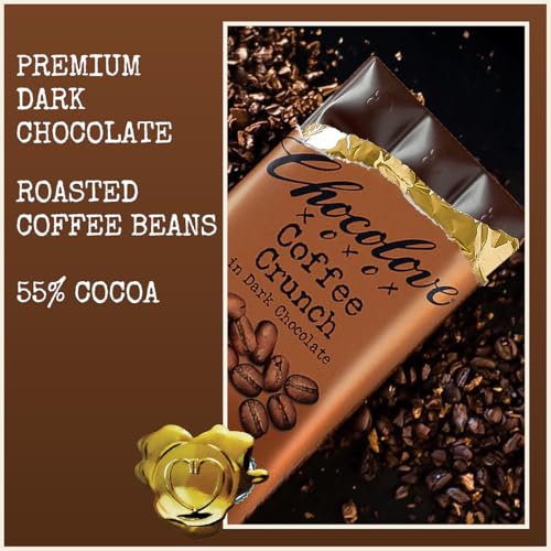 Image 3 of Chocolove Coffee Crunch Dark Chocolate Bars 3.2oz Bar (12 Pack)