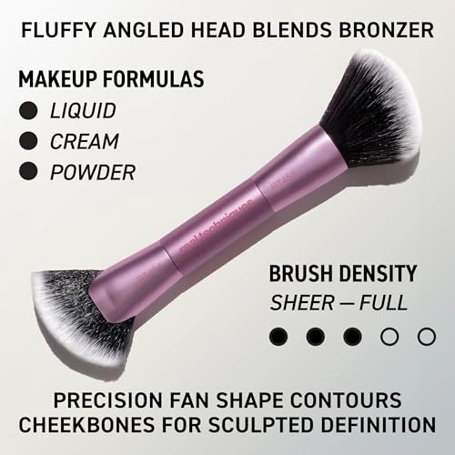 Image 4 of Real Techniques Big Blends Energy Brush + Dual-Sided Puff Kit, 6-Piece Set