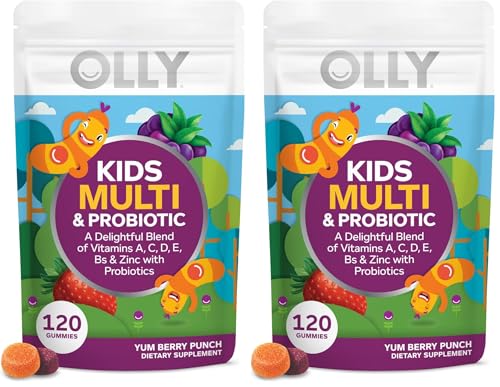 Image 2 of 120 Count (Pack of 2) for the product OLLY Kids Multi & Probiotic Gummy, Digestive Support - 120 Count Pouch